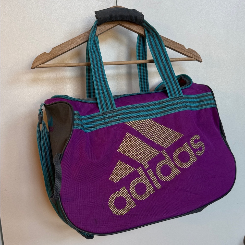 Adidas Gym Bag in Purple and Blue